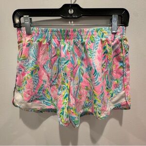 Lilly Pulitzer Multi Unicorn of The Sea Luxletic Ocean Trail Shorts XS